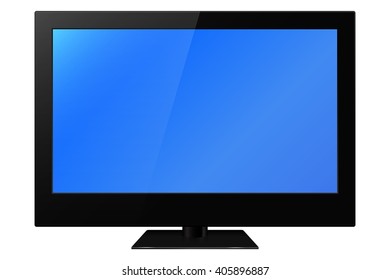 LCD plasma tv. Vector illustration on white background