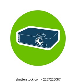 proyector LCD monitor de iconos sencillo