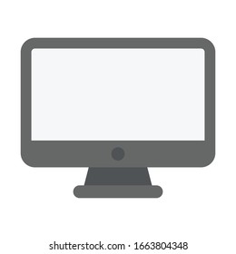 lcd screen flat vector icon 