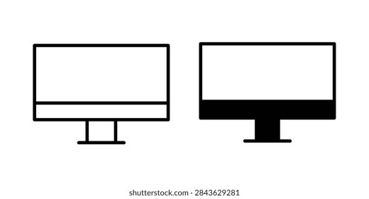 LCD Screen icon vector art group
