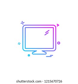 lcd screen icon vector design