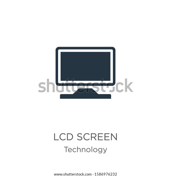 Lcd\
screen icon vector. Trendy flat lcd screen icon from technology\
collection isolated on white background. Vector illustration can be\
used for web and mobile graphic design, logo,\
eps10