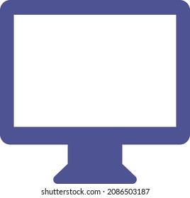 LCD Screen Isolated Vector icon which can easily modify or edit

