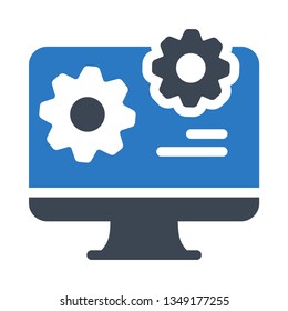 LCD setting glyph double color