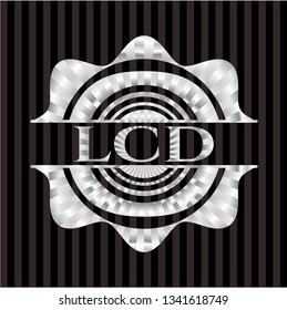 LCD silver shiny emblem