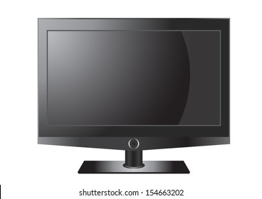 LCD Television vector images