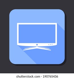 LCD TV flat icon