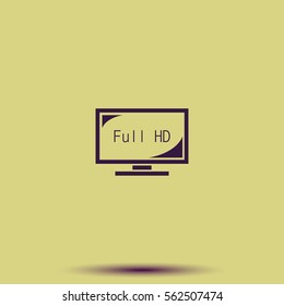 LCD TV FULL HD icon.