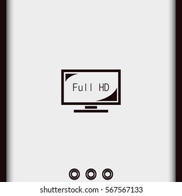 LCD TV FULL HD icon.
