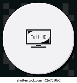 LCD TV FULL HD icon.