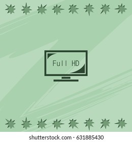 LCD TV FULL HD icon.