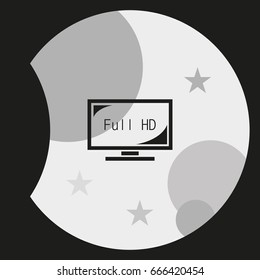 LCD TV FULL HD icon.