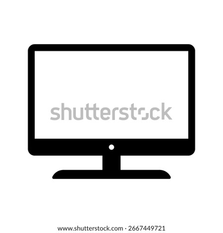 Lcd tv icon Isolated on white background.