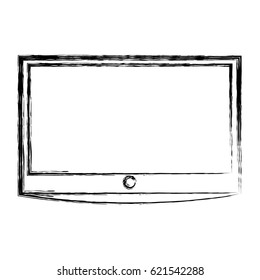 lcd tv isolated icon