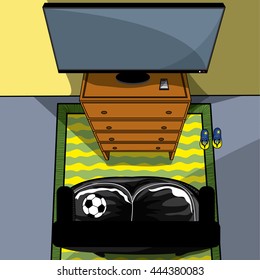 lcd tv monitor, vector illustration
