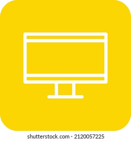 Ilustración de diseño de iconos de vectores LCD