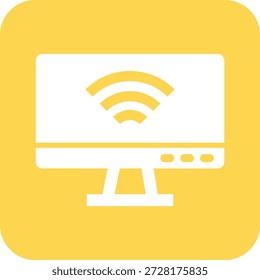 LCD Vector Icon Design Illustration
