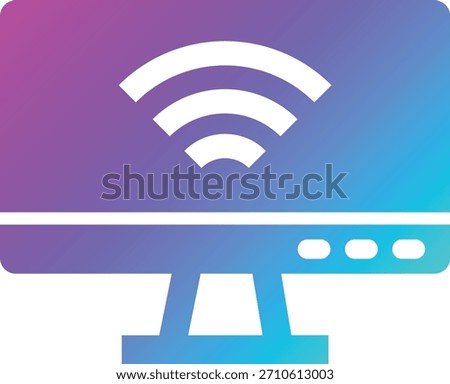 LCD Vector Icon Design Illustration