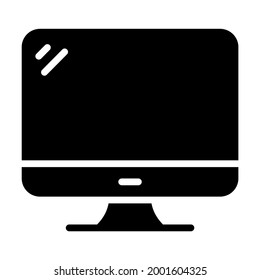 Icono vector LCD- Ilustración vectorial de alta calidad estilo glifo.