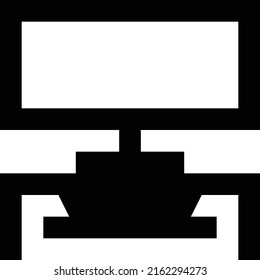 LCD Vector illustration on a transparent background. Premium quality symmbols. Glyphs vector icons for concept and graphic design.
