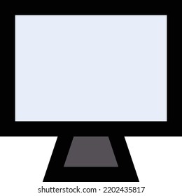 Ilustración de vectores LCD en un fondo transparente.Símbolos de calidad superior.Icono vectorial de trazo para el diseño de concepto y gráfico.