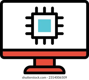 LCD Vector illustration on a transparent background. Premium quality symmbols. Line Color vector icons for concept and graphic design.