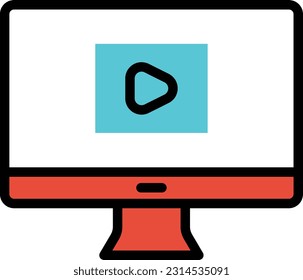 Ilustración del vector LCD sobre un fondo transparente. Símbolos de calidad superior. Iconos vectoriales de color de línea para el concepto y el diseño gráfico.