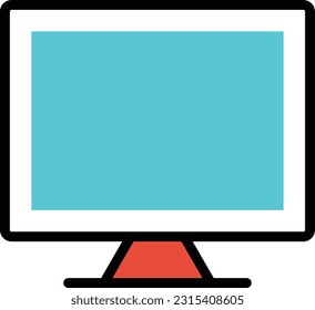 LCD Vector illustration on a transparent background. Premium quality symmbols. Line Color vector icons for concept and graphic design.