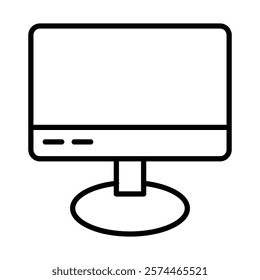 Lcd Vector Line Icon Design
