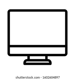 lcd vector thin line icon 