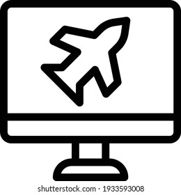 lcd vector thin line icon