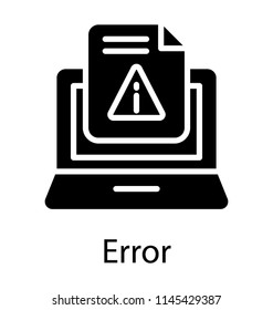 Lcd and web page with i sign, showing icon for page not found 