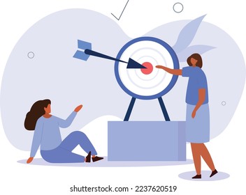  Caracteres que analizan datos de marketing. concepto de negocio.