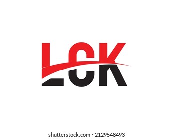 LCK Letter Initial Logo Design Vector Illustration
