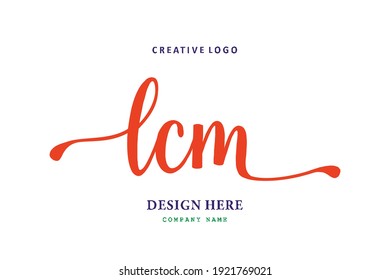 LCM lettering logo is simple, easy to understand and authoritative