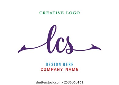 LCS  lettering logo is simple, easy to understand and authoritative
