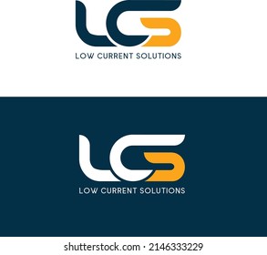 LCS Letters creative logo for low current solutions