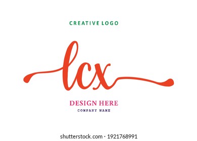 El logotipo de grabado LCX es sencillo, fácil de entender y autoritario