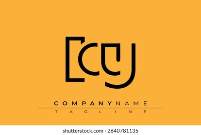 LCY abstract letter design. Modern Business Logo Design With Abstract Typography and Contemporary Style