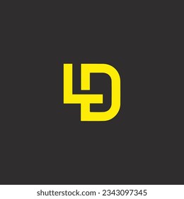 LD creative and modern vector logo design. 