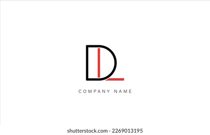 LD, DL, Abstract Letters Logo Monogram