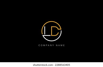 LD, DL, Abstract Letters Logo Monogram