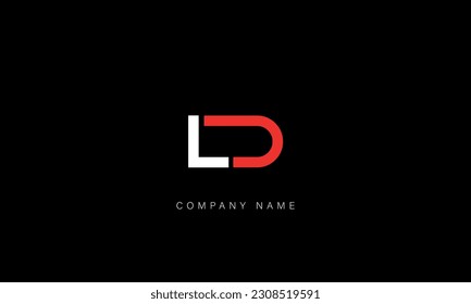 LD, DL, Abstract Letters Logo Monogram