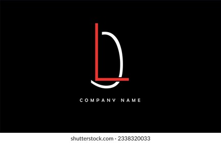 LD, DL Abstract Letters Logo Monogram
