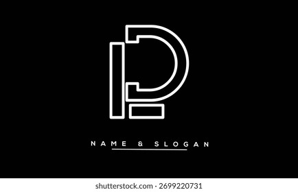 LD, DL Abstract Letters Logo Monogram