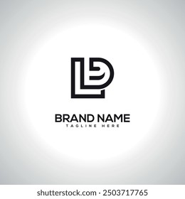 LD DL Abstract Unique Letter Logo Design. Initial Vector Symbol.