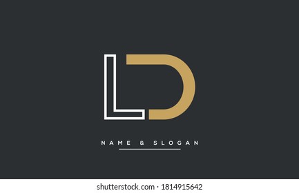 LD, DL Initials Letters Abstract Logo Monogram