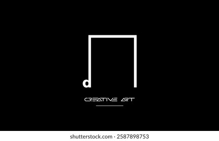 LD, DL, L, D abstract letters logo monogram