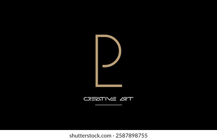 LD, DL, L, D abstract letters logo monogram