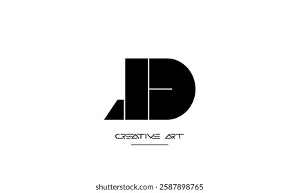 LD, DL, L, D abstract letters logo monogram